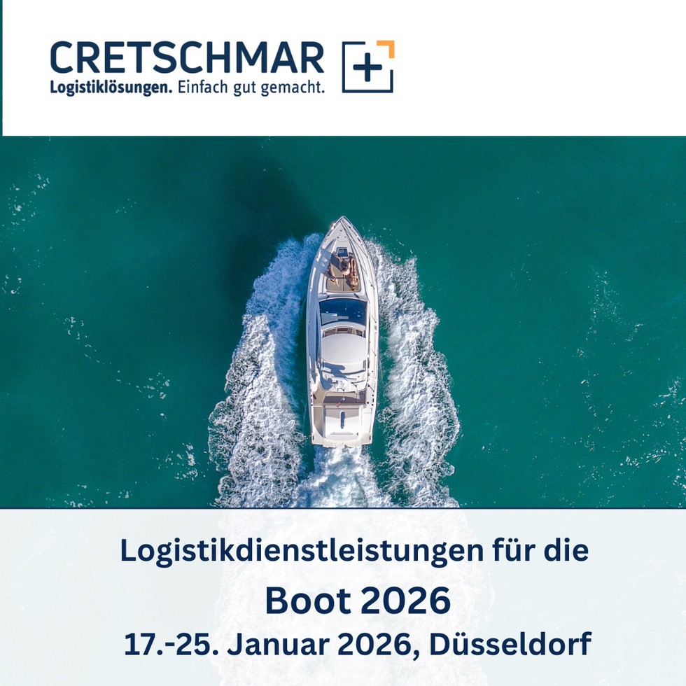 Logistikangebot: Mit CRETSCHMAR entspannt zur Boot 2026 in Düsseldorf